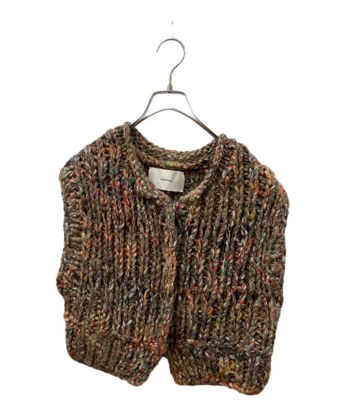TODAYFUL（トゥデイフル）TODAYFUL (トゥデイフル) Mix Handknit Vest ブラウン サイズ:SIZE Freeの古着・服飾アイテム