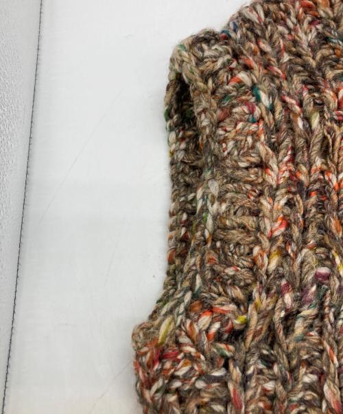 TODAYFUL（トゥデイフル）TODAYFUL (トゥデイフル) Mix Handknit Vest ブラウン サイズ:SIZE Freeの古着・服飾アイテム