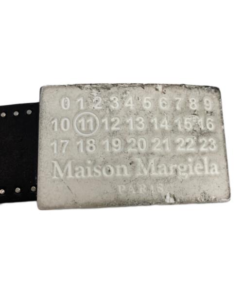 Maison Margiela（メゾンマルジェラ）Maison Margiela (メゾンマルジェラ) ロゴバックルレザーベルト サイズ:SIZE Sの古着・服飾アイテム