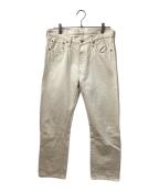 FULLCOUNTフルカウント）の古着「Straight Ecru Selvedge Denim」｜アイボリー