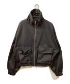TODAYFULトゥデイフル）の古着「Standcollar Zip Blouson」｜ブラック