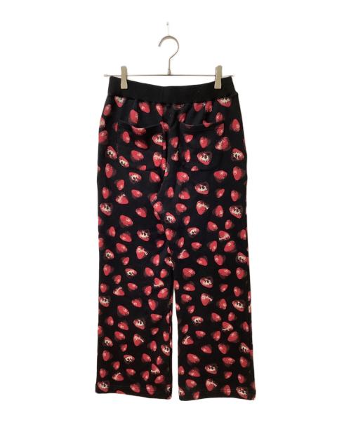 Hysteric Glamour（ヒステリックグラマー）Hysteric Glamour (ヒステリックグラマー) SKULL BERRY PATTERN柄 スウェットパンツ ブラック サイズ:SIZE Freeの古着・服飾アイテム