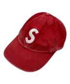 SUPREMEシュプリーム）の古着「Pigment Coated S Logo 6-Panel」｜レッド
