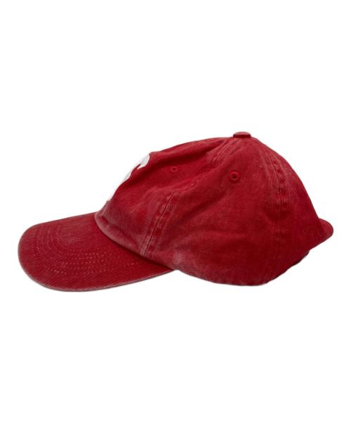 SUPREME（シュプリーム）Supreme (シュプリーム) Pigment Coated S Logo 6-Panel レッドの古着・服飾アイテム