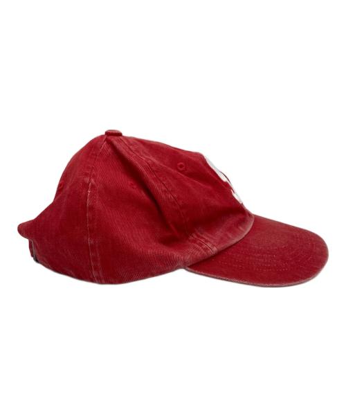 SUPREME（シュプリーム）Supreme (シュプリーム) Pigment Coated S Logo 6-Panel レッドの古着・服飾アイテム