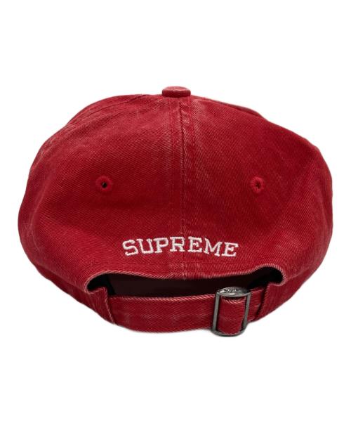 SUPREME（シュプリーム）Supreme (シュプリーム) Pigment Coated S Logo 6-Panel レッドの古着・服飾アイテム