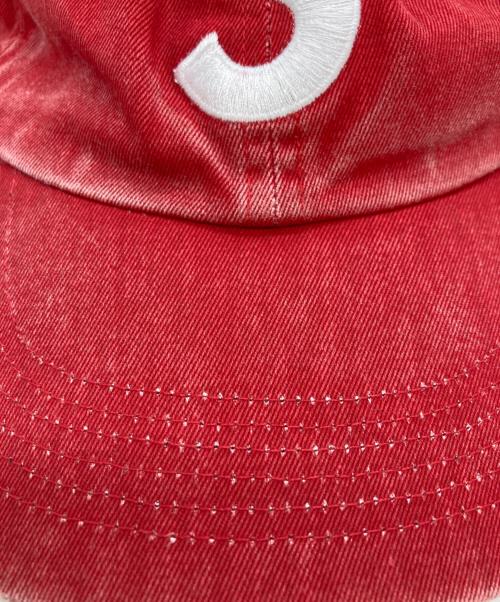SUPREME（シュプリーム）Supreme (シュプリーム) Pigment Coated S Logo 6-Panel レッドの古着・服飾アイテム