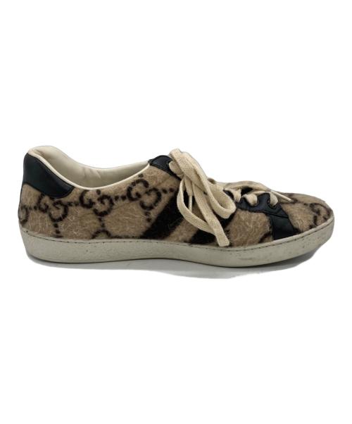 GUCCI（グッチ）GUCCI (グッチ) ローカットスニーカー ベージュ サイズ:SIZE 6の古着・服飾アイテム