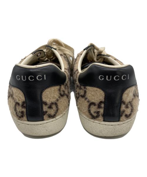 GUCCI（グッチ）GUCCI (グッチ) ローカットスニーカー ベージュ サイズ:SIZE 6の古着・服飾アイテム