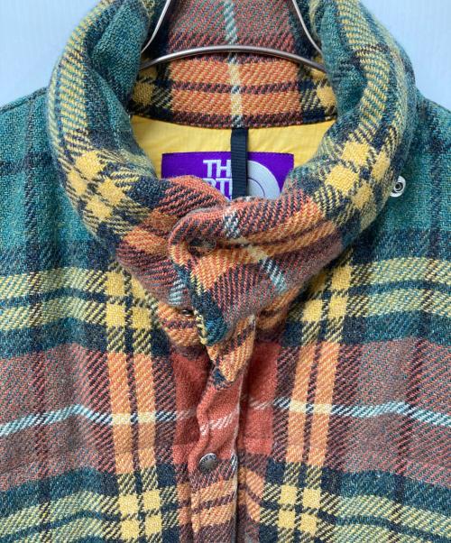 THE NORTHFACE PURPLELABEL（ザ・ノースフェイス パープルレーベル）THE NORTHFACE PURPLELABEL (ザ・ノースフェイス パープルレーベル) Harris Tweed (ハリスツイード) ダウンジャケット ブラウン サイズ:	SIZE Lの古着・服飾アイテム