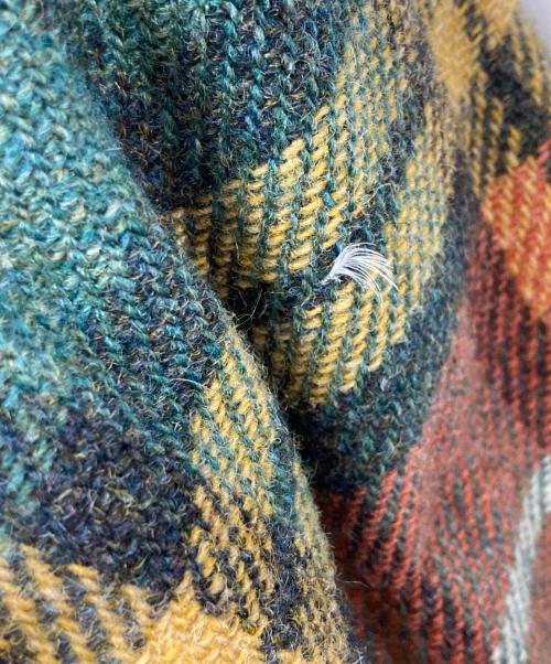 THE NORTHFACE PURPLELABEL（ザ・ノースフェイス パープルレーベル）THE NORTHFACE PURPLELABEL (ザ・ノースフェイス パープルレーベル) Harris Tweed (ハリスツイード) ダウンジャケット ブラウン サイズ:	SIZE Lの古着・服飾アイテム