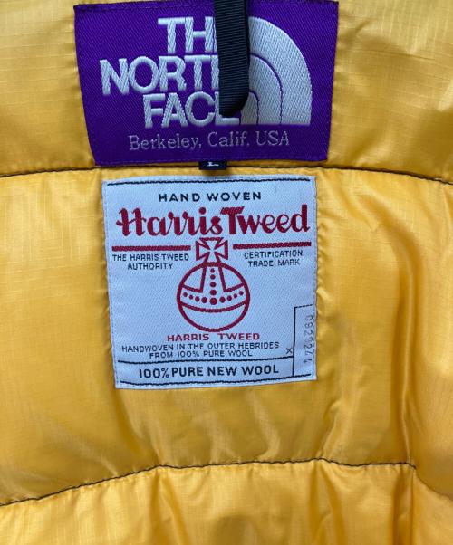 THE NORTHFACE PURPLELABEL（ザ・ノースフェイス パープルレーベル）THE NORTHFACE PURPLELABEL (ザ・ノースフェイス パープルレーベル) Harris Tweed (ハリスツイード) ダウンジャケット ブラウン サイズ:	SIZE Lの古着・服飾アイテム