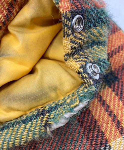 THE NORTHFACE PURPLELABEL（ザ・ノースフェイス パープルレーベル）THE NORTHFACE PURPLELABEL (ザ・ノースフェイス パープルレーベル) Harris Tweed (ハリスツイード) ダウンジャケット ブラウン サイズ:	SIZE Lの古着・服飾アイテム
