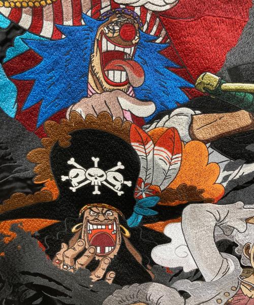 ONE PIECE（ワンピース）ONE PIECE (ワンピース) 絡繰魂 (カラクリダマシイ) 四皇リバーシブルスカジャン ブラック サイズ:SIZE XXLの古着・服飾アイテム