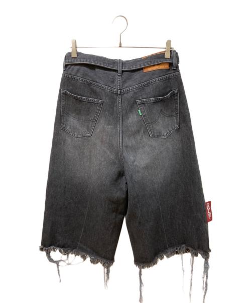 doublet（ダブレット）doublet (ダブレット) RECYCLE DENIM CUT-OFF WIDE PANTS グレー サイズ:SIZE Sの古着・服飾アイテム