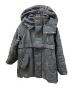 TOGA ARCHIVESトーガアーカイブス）の古着「Polyester jacquard coat」｜ブラック