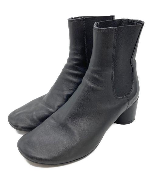 MM6 Maison Margiela（エムエムシックスメゾンマルジェラ）MM6 Maison Margiela (エムエムシックスメゾンマルジェラ) サイドゴアショートブーツ ブラック サイズ:SIZE 37の古着・服飾アイテム