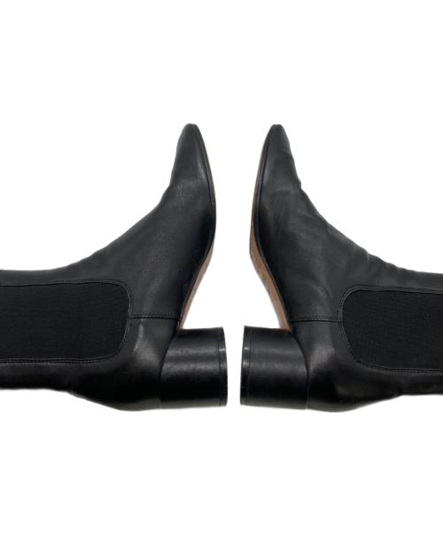 MM6 Maison Margiela（エムエムシックスメゾンマルジェラ）MM6 Maison Margiela (エムエムシックスメゾンマルジェラ) サイドゴアショートブーツ ブラック サイズ:SIZE 37の古着・服飾アイテム