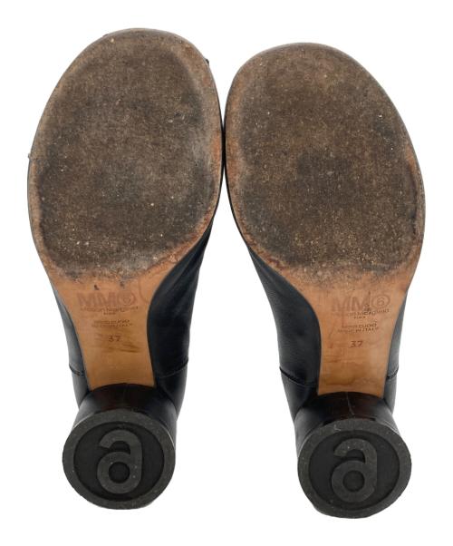 MM6 Maison Margiela（エムエムシックスメゾンマルジェラ）MM6 Maison Margiela (エムエムシックスメゾンマルジェラ) サイドゴアショートブーツ ブラック サイズ:SIZE 37の古着・服飾アイテム