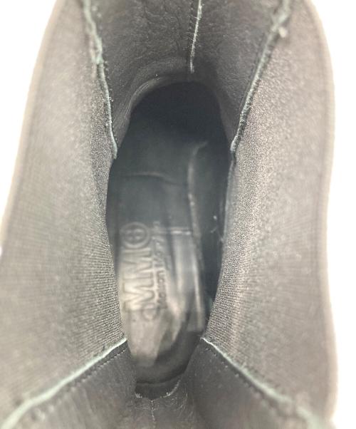 MM6 Maison Margiela（エムエムシックスメゾンマルジェラ）MM6 Maison Margiela (エムエムシックスメゾンマルジェラ) サイドゴアショートブーツ ブラック サイズ:SIZE 37の古着・服飾アイテム