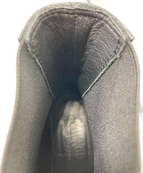 MM6 Maison Margiela（エムエムシックスメゾンマルジェラ）MM6 Maison Margiela (エムエムシックスメゾンマルジェラ) サイドゴアショートブーツ ブラック サイズ:SIZE 37の古着・服飾アイテム