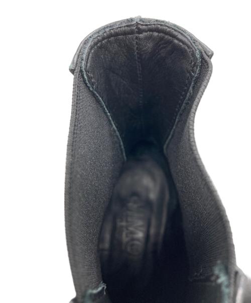 MM6 Maison Margiela（エムエムシックスメゾンマルジェラ）MM6 Maison Margiela (エムエムシックスメゾンマルジェラ) サイドゴアショートブーツ ブラック サイズ:SIZE 37の古着・服飾アイテム