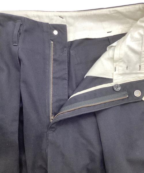 saby（サバイ）saby (サバイ) カットオフ タックワイドパンツ ブラック サイズ:Mの古着・服飾アイテム