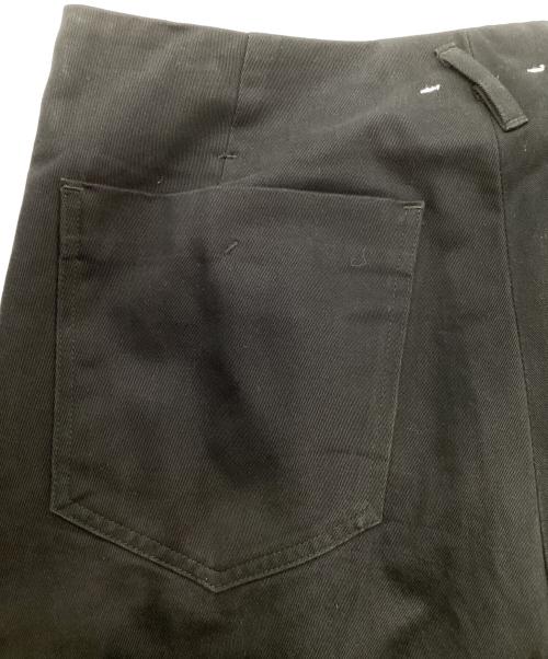 saby（サバイ）saby (サバイ) カットオフ タックワイドパンツ ブラック サイズ:Mの古着・服飾アイテム