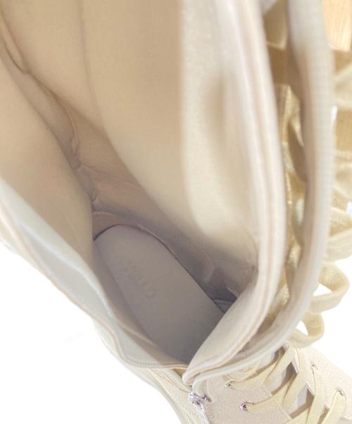 YELLO（イエロ）YELLO (イエロ) DCR LONG BOOTS ベージュ サイズ:SIZE Lの古着・服飾アイテム