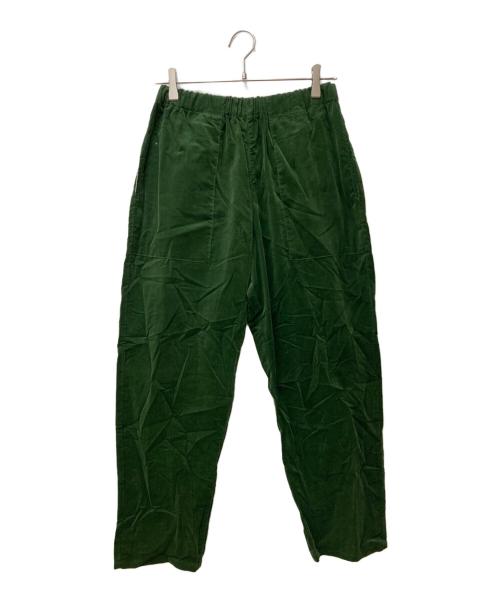 HUIS（ハウス）HUIS (ハウス) みじんコールイージーワークパンツ エバーグリーン サイズ:F 未使用品の古着・服飾アイテム