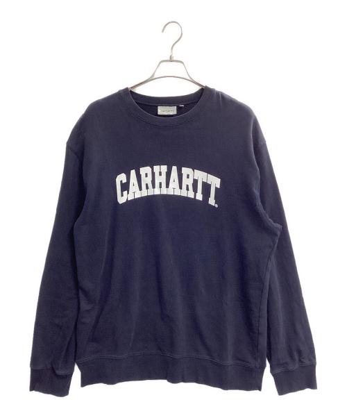 CarHartt（カーハート）CarHartt (カーハート) UNIVERSITY SWEAT ネイビー サイズ:XLの古着・服飾アイテム