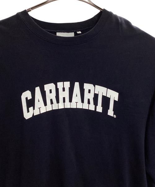 CarHartt（カーハート）CarHartt (カーハート) UNIVERSITY SWEAT ネイビー サイズ:XLの古着・服飾アイテム