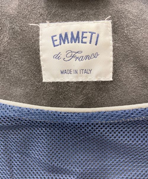 EMMETI（エンメティ）EMMETI (エンメティ) Brilla per il gusto (ブリッラ ペル イルグースト) スエードシャツジャケット グレー サイズ:44の古着・服飾アイテム
