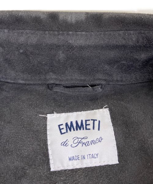 EMMETI（エンメティ）EMMETI (エンメティ) Brilla per il gusto (ブリッラ ペル イルグースト) スエードシャツジャケット グレー サイズ:44の古着・服飾アイテム