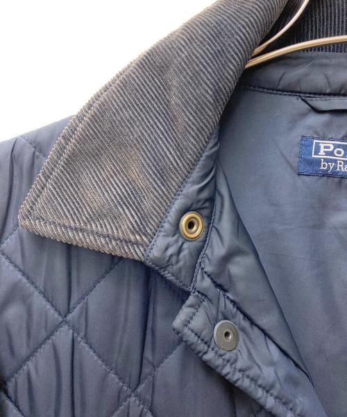 POLO RALPH LAUREN（ポロ・ラルフローレン）POLO RALPH LAUREN (ポロ・ラルフローレン) キルティングハーフコート ネイビー サイズ:Lの古着・服飾アイテム