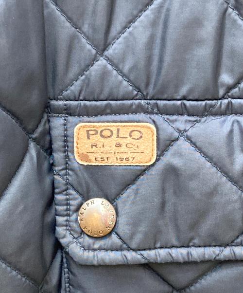 POLO RALPH LAUREN（ポロ・ラルフローレン）POLO RALPH LAUREN (ポロ・ラルフローレン) キルティングハーフコート ネイビー サイズ:Lの古着・服飾アイテム