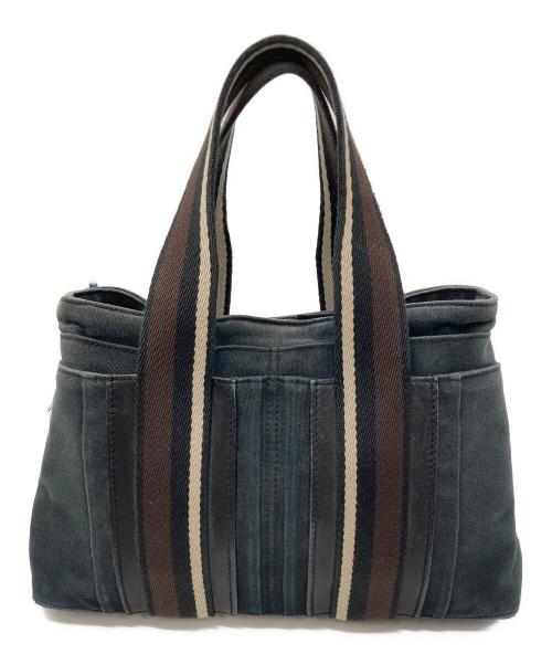 HERMES（エルメス）HERMES (エルメス) トートバッグ　トロカホリゾンタルPM ネイビーの古着・服飾アイテム