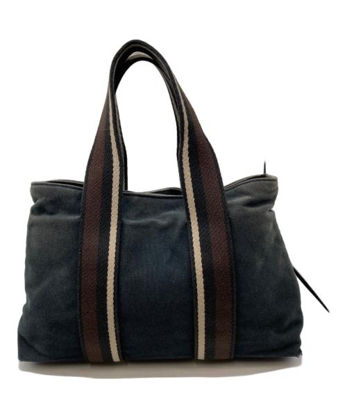HERMES（エルメス）HERMES (エルメス) トートバッグ　トロカホリゾンタルPM ネイビーの古着・服飾アイテム