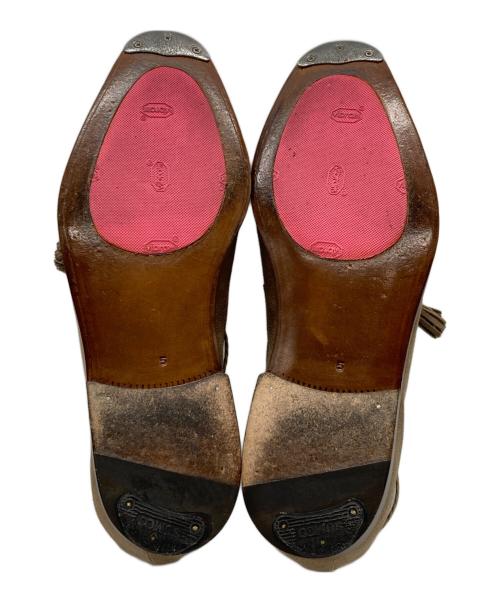 ENZO BONAFE（エンツォボナフェ）ENZO BONAFE (エンツォボナフェ) スウェードタッセルローファー ベージュ サイズ:5の古着・服飾アイテム