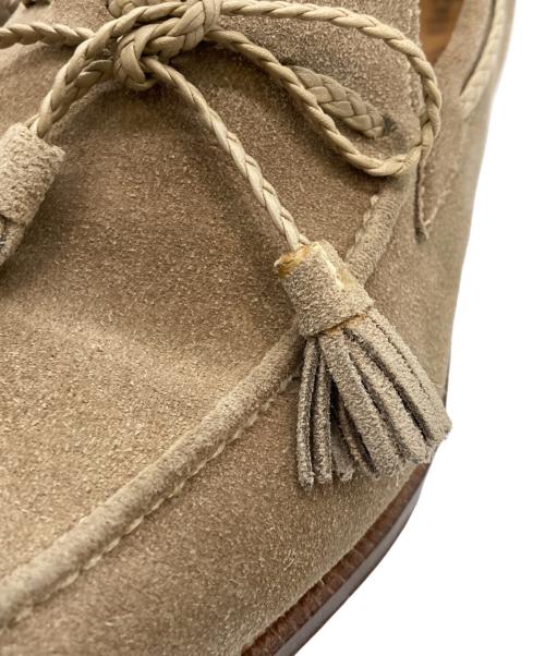 ENZO BONAFE（エンツォボナフェ）ENZO BONAFE (エンツォボナフェ) スウェードタッセルローファー ベージュ サイズ:5の古着・服飾アイテム