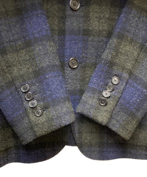 BURBERRY BLACK LABEL（バーバリーブラックレーベル）BURBERRY BLACK LABEL (バーバリーブラックレーベル) チェックウール3Bジャケット D1E32-809-28 ネイビー サイズ:Mの古着・服飾アイテム