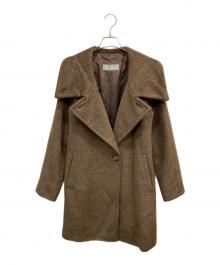 MaxMara（マックスマーラ）の古着「アルパカウールシャギーコート」｜ブラウン