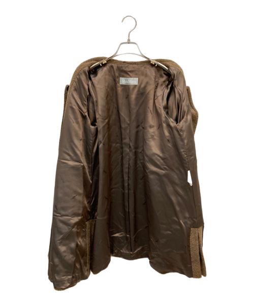 MaxMara（マックスマーラ）MaxMara (マックスマーラ) アルパカウールシャギーコート ブラウン サイズ:40の古着・服飾アイテム