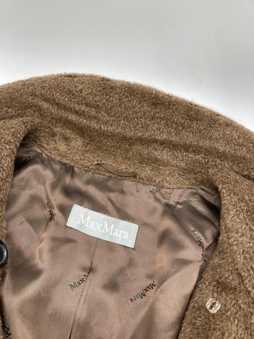 MaxMara（マックスマーラ）MaxMara (マックスマーラ) アルパカウールシャギーコート ブラウン サイズ:40の古着・服飾アイテム