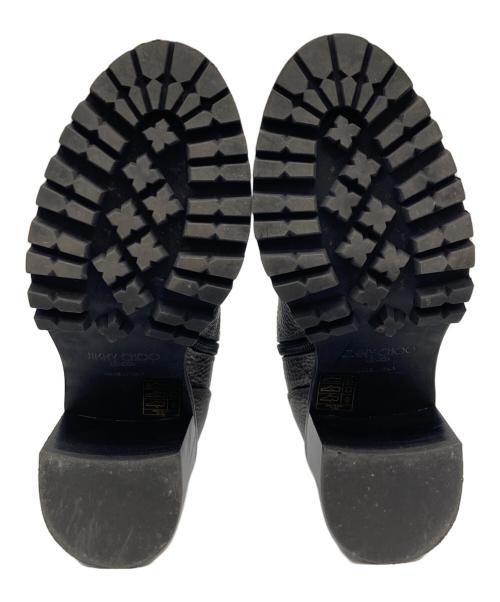 JIMMY CHOO（ジミーチュウ）JIMMY CHOO (ジミーチュウ) ジップアップショートブーツ シルバー サイズ:35の古着・服飾アイテム