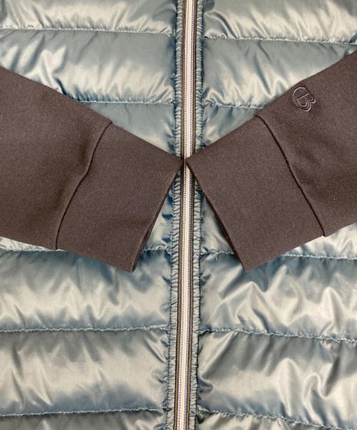 LANVIN en Bleu（ランバンオンブルー）LANVIN en Bleu (ランバンオンブルー) ダウン切替ジップアップジャケット　286519 ネイビー サイズ:48の古着・服飾アイテム