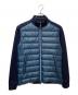 LANVIN en Bleu（ランバンオンブルー）の古着「ダウン切替ジップアップジャケット　286519」｜ネイビー