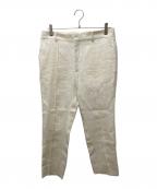MADISON BLUEマディソンブルー）の古着「PINTUCK PANTS LINEN SATIN　MB201-3035」｜アイボリー