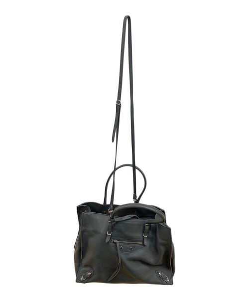 BALENCIAGA（バレンシアガ）BALENCIAGA (バレンシアガ) ペーパーB4 トートバッグ グレーの古着・服飾アイテム