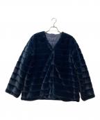 SOEJUソージュ）の古着「エコファーリバーシブルショートコート」｜ネイビー